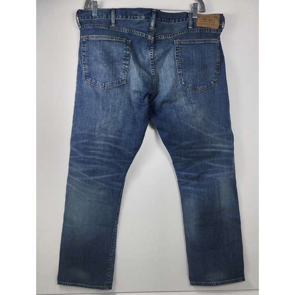 Polo Ralph Lauren Varick Slim Straight Dark Wash Men's Jeans Size  38x30 - Picture 3 of 12